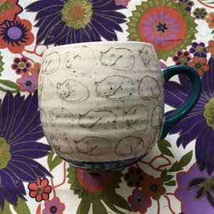 Leah Reena Goren Sleeping Cat Mug Anthropologie
